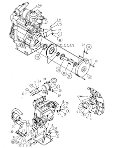 Page C Diagram and Parts List for MK-4036HY  MK Diamond Concrete Saw